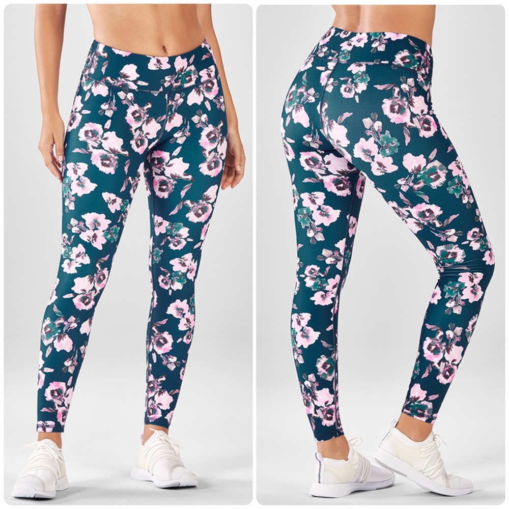 NEW Fabletics Powerhold Leggings Euphoria Floral